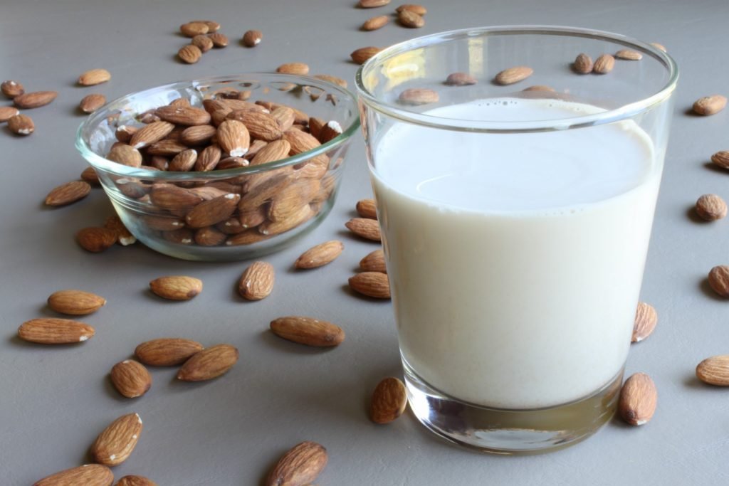 Homemade almond milk