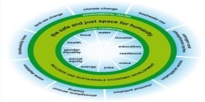 Kate Raworth's Doughnut Economics diagram